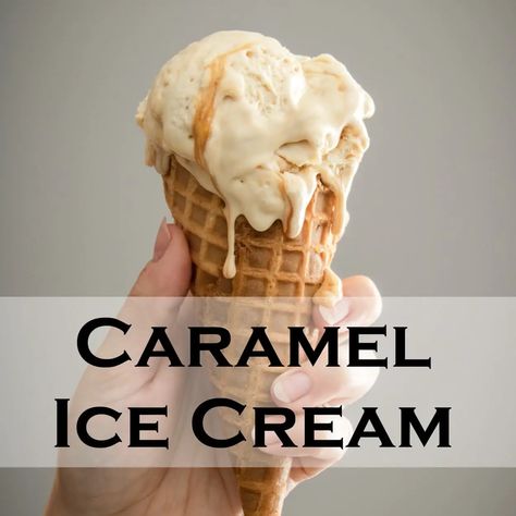 Caramel Ice Cream Recipe Kitchen Aid Ice Cream Recipes, Caramel Ice Cream Recipe, Kitchen Aid Ice Cream, Kitchenaid Ice Cream Maker, Ice Cream Dessert Recipe, Mango Ice Cream Recipe, Tasty Ice Cream, Cuisinart Ice Cream Maker, Cuisinart Ice Cream