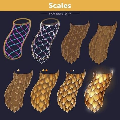 Scales Tutorial, Snake Tutorial, Dragon Snake, Scale Drawing, Digital Painting Techniques, Snake Art, Digital Art Beginner, Coloring Tutorial, Concept Art Drawing