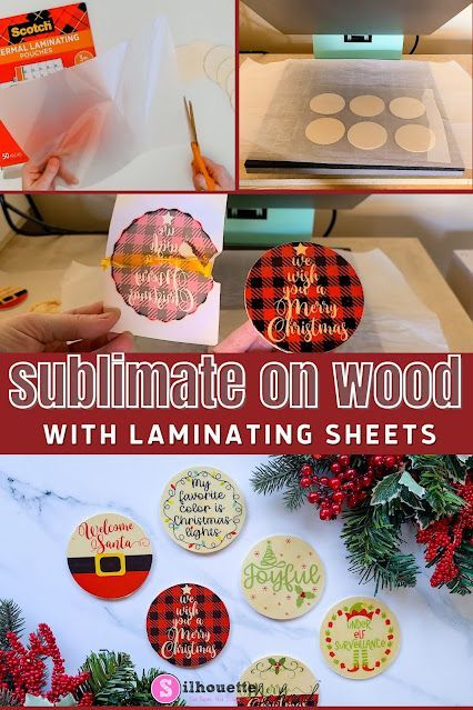 Christmas Ornaments Sublimation Designs, Sublimation On Wood Diy, Sublimation With Laminate Sheets, Sublimation On Wood Signs, Sublimating On Wood, Sublimation Wood Signs, Diy Sublimation Gift Ideas, Wood Sublimation Ideas, How To Sublimate On Wood