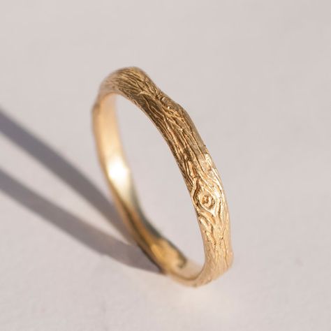 Bark Ring, Twig Ring, Ring Wedding Band, Wood Ring, White Gold Wedding Rings, Wedding Rings Vintage, Wood Rings, Unisex Ring, Gold Wedding Rings