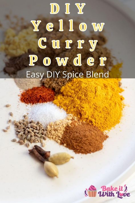 Curry Spices Blend, Yellow Curry Powder Recipes, Diy Curry Powder, Curry Spice Mix Recipes, Mustard Powder Recipes, Curry Seasoning Recipes, Yellow Curry Sauce Recipe, Mild Curry Powder Recipe, Basic Homesteading