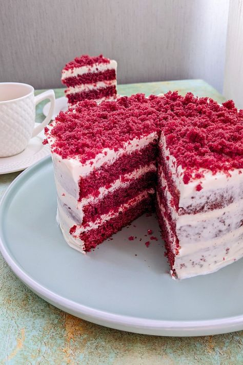 Red Velvet Cake With Buttermilk, White Velvet Buttermilk Cake Recipe, Red Velvet Cake Decoration, Red Velvet Cake Divas Can Cook, Red Velvet Muffins, Stay At Home Chef Red Velvet Cake, Moist Cupcake Recipes, Res Velvet Cake, Red Velvet Cake Recipe