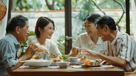 Family Dining Together: A joyful family gathers around a table filled with delicious food, sharing stories and laughter. #family #dining #food #smiles #gathering #joy #interaction #meal #aiart #aiphoto #stockcake https://ayr.app/l/8SE2 Family Eating Together Photography, Eating Together, Steam Toys, Dining Room Cozy, Eat Together, Family Eating, Family Dining, People Eating, Free Family