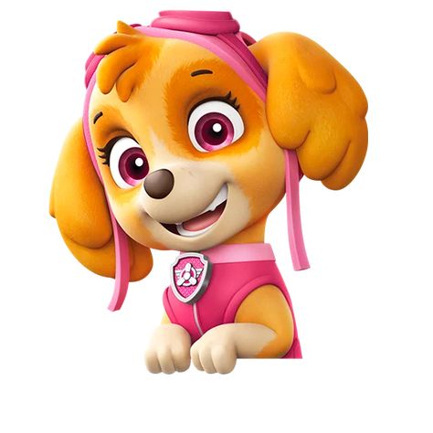 Paw Patrol Png, Sky Paw Patrol, Imprimibles Paw Patrol, 4de Verjaardag, Paw Patrol Birthday Theme, Embroidery Animals, Paw Patrol Skye, Paw Patrol Girl, Skye Paw