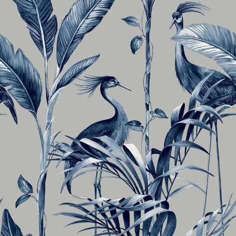 Silver Wallpaper, How To Hang Wallpaper, Silver Background, Mystical Forest, Tropical Leaf Print, Wood Wallpaper, Forest Wallpaper, Metallic Prints, Gold Wallpaper