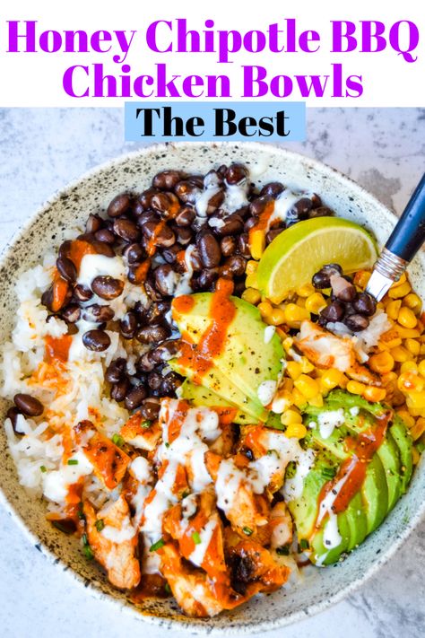 Bbq Chicken Power Bowl, Chicken Kabob Bowl, Delish Healthy Dinners, Healthy Bbq Chicken Meals, Barbecue Chicken Bowls Healthy, Bbq Chicken Bowls Whole 30, Bbq Chicken Protein Bowl, Bbq Chicken Healthy Recipes, Grilled Chicken Power Bowl