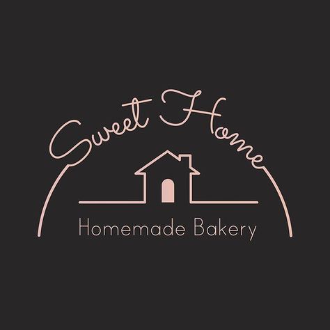 Bakery Logo Inspiration, Bread Logo, Pastry Logo, Sweet Logo, Baking Logo Design, Baking Logo, Sweet Corner, Logo Home, Kitchen Logo