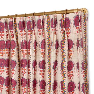 Window Treatments Whipstaff Manor, French Pleat Curtains, Suzani Pattern, French Pleat, Suzani Fabric, Asian Textiles, Women Marriage, Pleat Curtains, Photos Booth