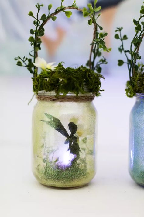 Fairy Jars Diy, Mason Jar Fairy Lights, Fairy Silhouette, Fairy Lanterns, Summer Fairy, Fairy Jars, Jar Lanterns, Fabulous Diy, Diy Jar Crafts