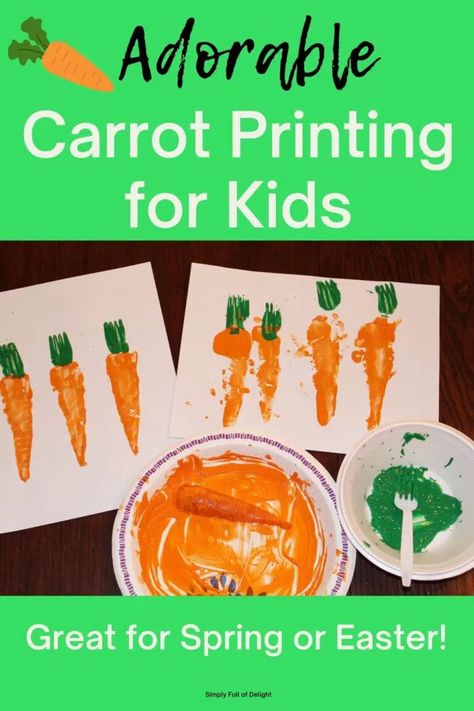 carrot printing craft for kids Carrot Crafts For Kids, Carrot Craft Preschool, Vegetables Crafts For Kids Preschool, Vegetables Crafts For Kids, Carrot Crafts, Garden Sensory Bin, Toddler Vegetables, Garden Sensory, Bunny Money