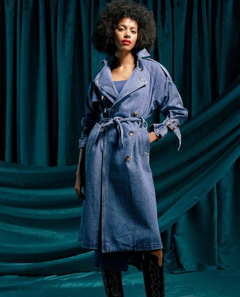 Our denim trench coat is the ultimate style staple for those in-between days. From street to chic, we've got you covered! 💙  #LoveYourself #Fashion #ootd #style #outfit #instafashion #shopping #fashionista #styleinspo #Denim #denimjeans #denimdestination #denimstyle #sissyboyjeans Denim Trench Coat, In Between, Leather Trench Coat, Ootd Style, Denim Fashion, Insta Fashion, Trench Coat, Denim Jeans, Fashion Inspo