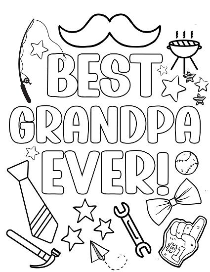 Looking for fun Father's Day activities for kids? Grab these FREE Father's Day coloring pages for grandpa. Grandpa coloring pages free printable. Father's day coloring sheets. FAther's day coloring pages. grandfather coloring pages. grandparents day coloring pages. coloring pages for grandpa. happy birthday grandpa coloring pages. happy fathers day grandpa coloring pages. fathers day grandpa coloring sheetws. Happy Grandfathers Day, Grandparents Day Coloring Pages, Happy Fathers Day Grandpa, Grandpa Coloring Pages, Happy Birthday Grandpa Coloring Page, Free Printable Father's Day Coloring Pages, Happy Father’s Day Crafts For Grandpa, Father’s Day Printable Coloring Page, Father's Day Drawings