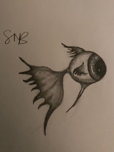 Eyeball Fish Drawing, Bug Eyes Drawing, Eye Ball Drawings, Scary Fish Drawing, Weird Eyes Drawing, Eyeball Butterfly, Weird Sketches Easy, Eyeball Sketch, Eye Ball Drawing