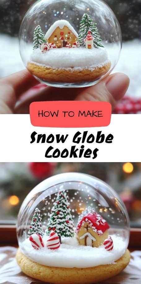 Whimsical Snow Globe Cookies Recipe - Perfect Holiday Treats! Discover how to make enchanting Snow Globe Cookies that capture the magic of winter. Delight your guests with buttery sugar cookies adorned with sweet glaze and edible glitter, ideal for festive gatherings. Fun and easy to make, these cookies are a treat for baking enthusiasts and the whole family. #SnowGlobeCookies #HolidayBaking Edible Glitter Recipe, Snow Globe Cookies, Easy Snow Globes, Globe Cookies, Snowglobe Cookies, Buttery Sugar Cookies, Cookie Contest, Sweet Glaze, Christmas Globes