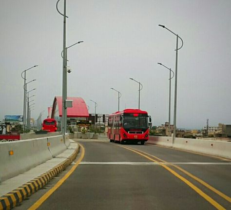 Islamabad Metro Bus, Articulated Buses traveling on Elevated Corridor. Metro Bus, Public Transit, Bus Travel, Buses, Travel, Quick Saves