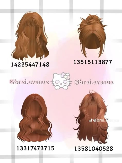 Berry Avenue Codes Ginger Hair Bun, Roblox Hair Codes Ginger, Berry Avenue Ginger Hair Codes, Berry Avenue Codes Hair Ginger, Brown Hair Roblox, Hair Codes, Cute Ginger, Y2k Hair, Black Hair Roblox