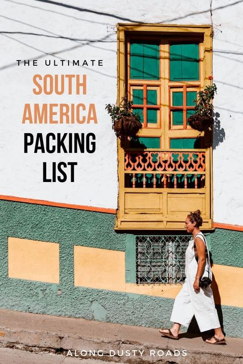 Whether you're off to backpacking around South America for a year, or picking two countries to explore for a few weeks, packing for a trip can be pretty overwhelming! We've spent 20 month in South America across three trips and know exactly what you need to take, and what to keep at home. Here's our ultimate packing list! #SouthAmerica #Backpacking #PackingList #Colombia #Peru #Bolivia #Ecuador Essentials For Camping, Backpacking Packing List, Backpacking For Beginners, Packing For A Trip, South America Travel Destinations, Backpacking South America, Bolivia Travel, Ultimate Packing List, Ecuador Travel