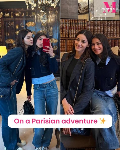 When the Panday sisters took on Paris all decked in Chanel ✨ Ahh seeing these two living it up in Paris is giving all of us major FOMO 💖 [Ananya Panday, Rysa Panday, Celeb news, Celeb updates, Bollywood movie, Paris, Chanel, Bollywood updates, Bollywood fans, Bollywood gossip, Bollywood actor, mamaraazzi] Rysa Panday, Paris Chanel, Ananya Panday, Bollywood Updates, Bollywood Gossip, Bollywood Movie, Fashion 2024, Bollywood Actors, All Of Us