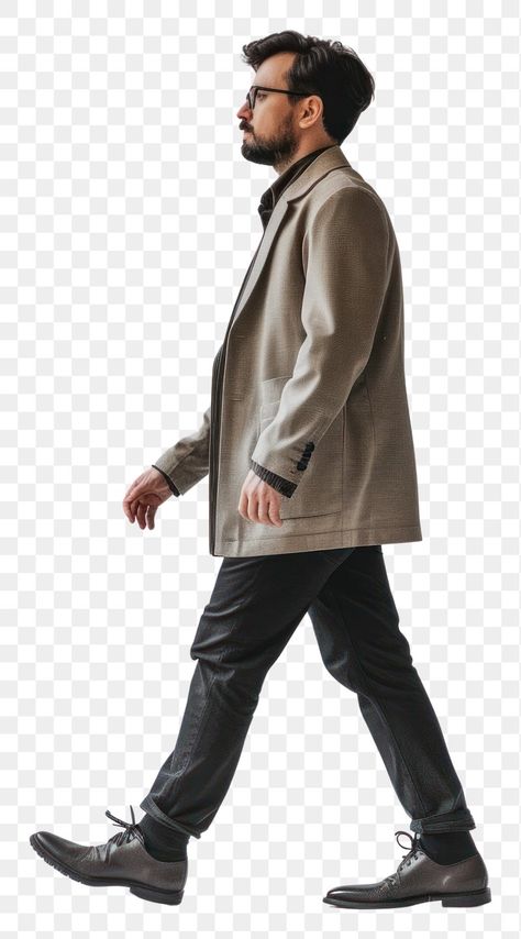 Persona Png, People Walking Png, Person Png, Collage Stickers, People Png, Walking Man, Overcoat Jacket, Free Png, Persona