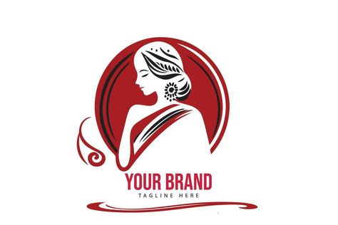 saree logo vector Shop Banner Design, Fancy Store, Baby Shower Images, Shower Images, Create Logo Design, Fancy Shop, Hand Embroidery Patterns Free, Create Logo, Logo Design Free