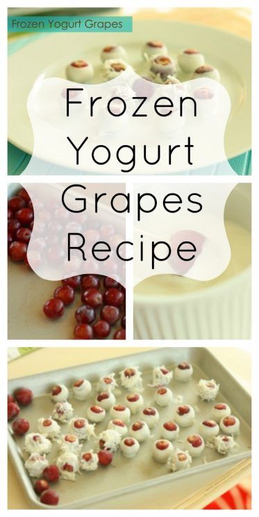 Grape Recipes Healthy, Frozen Grapes Recipe, Frozen Fruit Snacks, Homemade Fruit Snacks, Yogurt Snacks, Fruity Recipes, Frozen Grapes, Grape Recipes, Refreshing Snacks