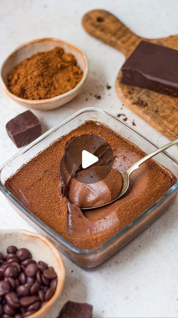 Shivesh Bhatia on Instagram: "When I first saw this recipe I couldn’t believe that you could transform leftover rice into a decadent chocolate mousse💁🏻‍♂️ But after having tried it🙌🏻, I can confidently say that you cannot taste rice at all and the result is incredibly chocolatey, creamy and just soo good ❤️  Ingredients 🤌🏻1+1/2 cup (260g) dark chocolate, melted  🤌🏻1 cup boiled rice 🤌🏻1/2 hot water 🤌🏻Cocoa powder, for dusting   Process 1. Begin by melting dark chocolate in the microwave, heating it in 30-second intervals until it is completely melted. 2. In a blender, combine cooked rice, boiled water, and the melted dark chocolate. Blend until you achieve a smooth, velvety mousse like texture. 3. Pour the mixture into a bowl and refrigerate it for 2 hours until it sets.  4. Onc Chocolate Rice Mousse, Rice Chocolate Mousse, Chocolate Jello Recipes, Chocolate Bowls Desserts, 2 Ingredient Mousse, Chocolate Rice Pudding Recipe, Chocolate Mousse Recipes, Rice Chocolate, Bake With Shivesh