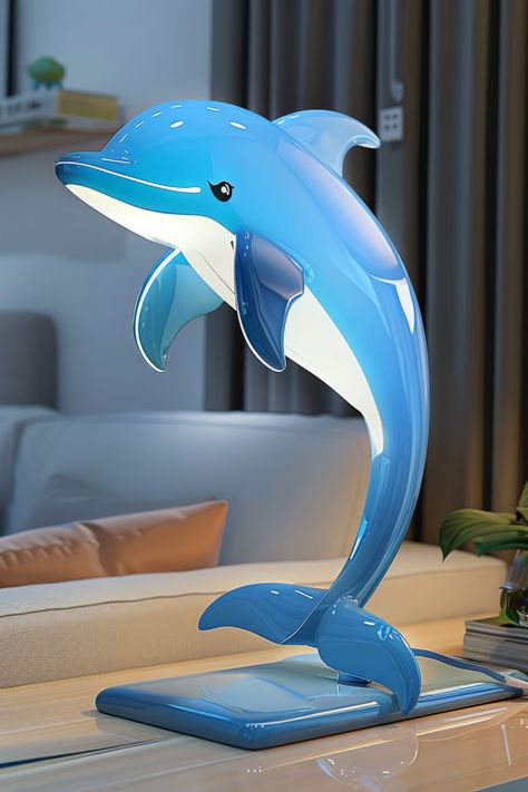 Infuse your home with the enchanting charm of dolphin lamp designs! 🐬✨ Dive into whimsical ocean decor and illuminate your space with these magical fixtures. #DolphinLamps #HomeDecor #OceanicCharm #WhimsicalDesign #InteriorInspiration Ocean Themed Rooms, Dolphin House, Tranquil Bedroom, Flower Lamp, Whimsical Home, Beach Bedroom, Ocean Decor, Themed Room, Animal Designs