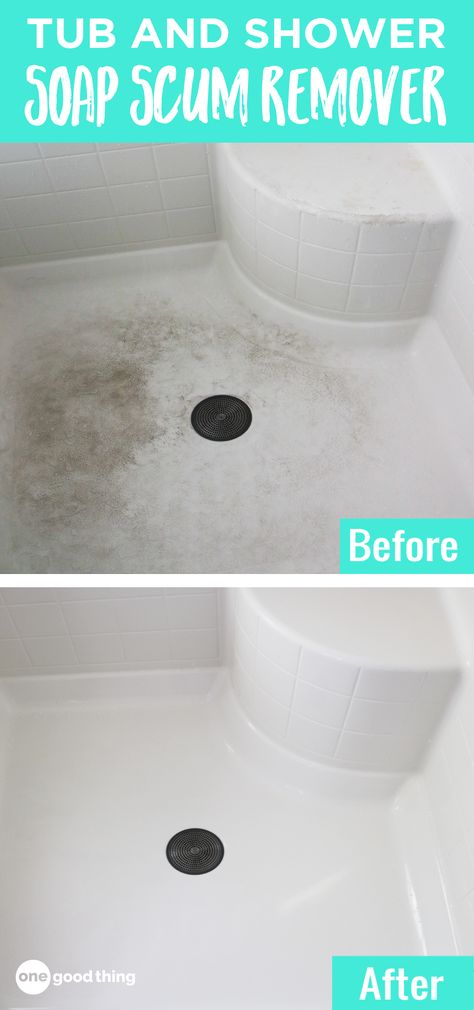 Cleaning Tubs And Showers, Easy Way To Clean Shower And Tub, Clean Shower Floor Stains, Stained Shower Floor, Best Way To Clean Shower And Tub, How To Clean Shower Floor, Cleaning Shower Floor, Clean Shower Floor, Soap Scum Remover