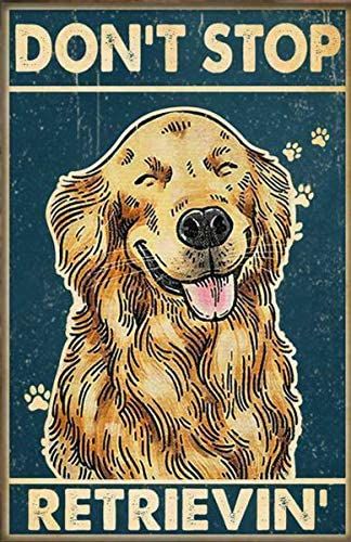 16x20 Poster, Funny Decor, Dog Poster, Paper Poster, Dogs Golden Retriever, Vintage Dog, Retriever Dog, Golden Retrievers, Canvas Wall Decor