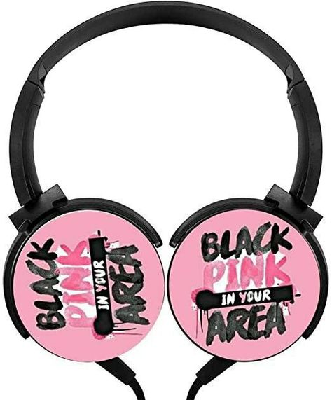 Blackpink Things, Black Pink In Your Area, Pink Headphones, Free Printable Paper Dolls, Pink Items, Pokemon Birthday Party, Blink Book, Headphones Design, Hair Chalk