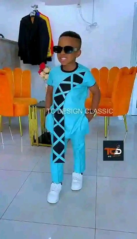 Senator Designs For Kids, Boys Traditional Outfit, Men African Shirts, Boys African Wear, Senator Wears For Kids, Senator Styles For Boys, Kids Senator Styles For Boys, Boys Ankara Styles, Male Children Senator Styles