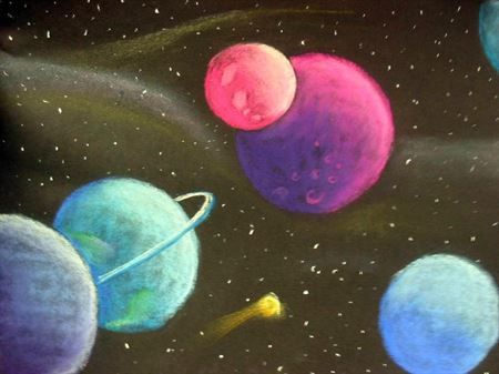 Artsonia School » Cedar Creek Elementary » Meet the Teachers! 3d Sphere, Solar System Art, Chalk Pastel Art, Sidewalk Chalk Art, 5th Grade Art, Sidewalk Art, 3rd Grade Art, Planets Art, Cedar Creek