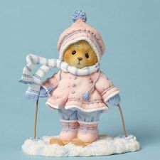 Cherished Teddies Time with You is Snow Much Fun Aimee Skiing Bear Figurine Enesco Figurines, Christmas Bears, Clay Bear, Teddy Collections, Calico Kitten, Teddy Bear Pictures, Snow Much Fun, Cherished Teddies, Bear Figurine