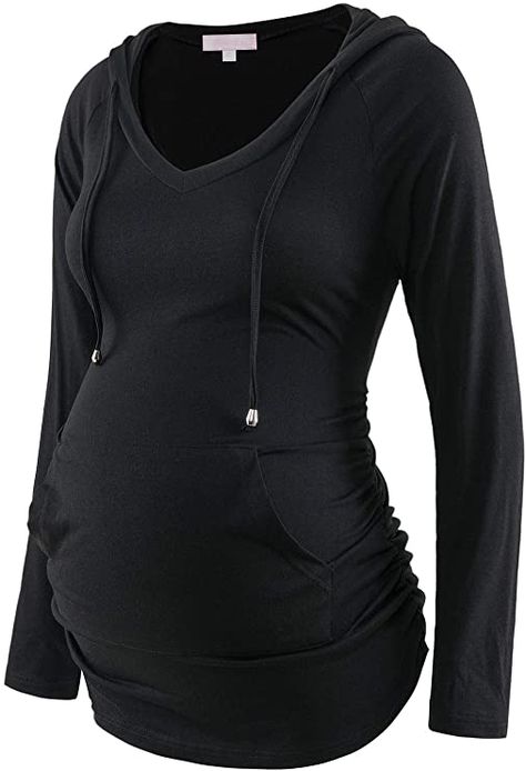 Maternity Hoodie, Long Sleeves Shirts, Nursing Hoodie, Maternity Activewear, Maternity Midi Dress, Casual Maternity, Maternity Blouse, Casual Long Sleeve Shirts, Tunic Sweatshirt