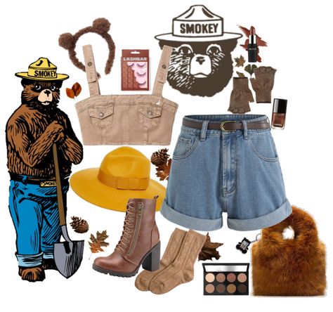 Smokey the Bear Outfit | ShopLook Smoky The Bear Costume, Smokey Bear Costume, Smokey The Bear Costume, Bear Costume Diy, Bear Halloween Costume, Bear Outfit, Smokey The Bear, Smokey Bear, Bear Halloween