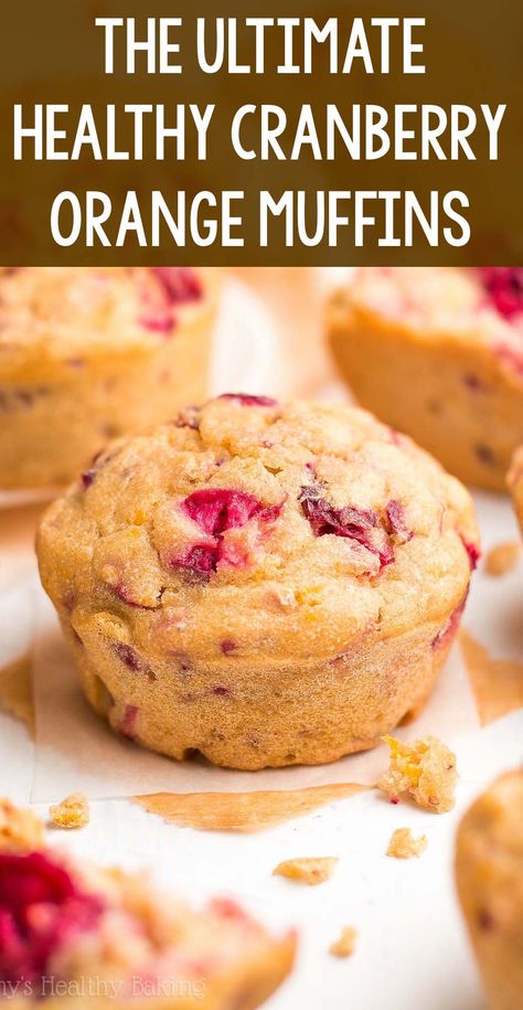 Gluten Free Orange Cranberry Muffins, Cranberry Healthy Recipes, Cranberry Orange Muffins Healthy, Healthy Cranberry Muffins, Orange Muffins Healthy, Cranberry Orange Muffin Recipe, Cranberry Recipes Muffins, Fresh Cranberry Recipes, Orange Muffin Recipe