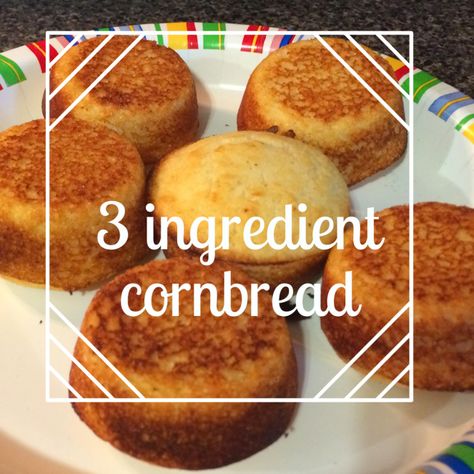 4 Ingredient Cornbread, 2 Ingredient Cornbread, 3 Ingredient Cornbread, Beans And Broccoli, Cornbread Fritters, Cornbread Pancakes, Easy Homemade Cornbread, Blueberry Butter, Easy Cornbread Recipe