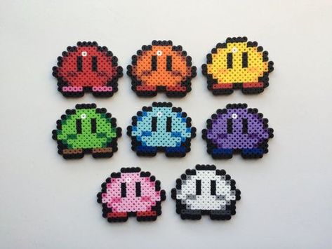 Kirby Perler Bead Sprite - Mini Kirby (CHOOSE ONE) | craft: perler ... Perler Bead Ideas, Mini Hama Beads, Perler Beads Ideas, Melt Beads Patterns, Hamma Beads Ideas, Easy Perler Bead Patterns, Pixel Beads, Pearl Beads Pattern, Easy Perler Beads Ideas