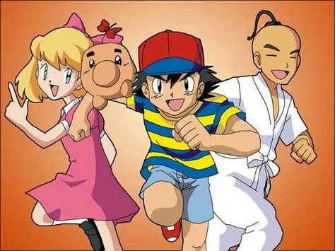 Ness as Ash, Mr. Saturn as Pikachu, Paula as Misty and Poo as Brock. Jeff Earthbound, Mr Saturn, Mother Games, Treat Her Right, Mother Series, Silly Kids, Mother 3, Nintendo Art, Video Gaming