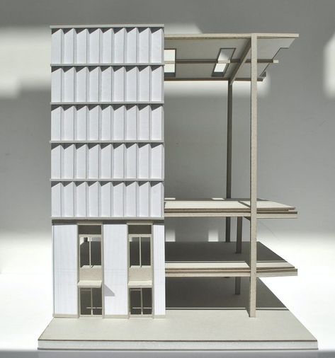 Architecture Section Model, Joba Brockhampton, Cv Model, Facade Model, Massing Model, Newham London, Architecture Section, Maquette Architecture, Structural Model