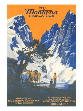 Landscapes (Vintage Art) Poster at AllPosters.com Highway Map, Glacier Park, Park Art, Map Art Print, Glacier National Park, Vintage Travel Posters, Posters And Prints, Map Poster, Travel Poster