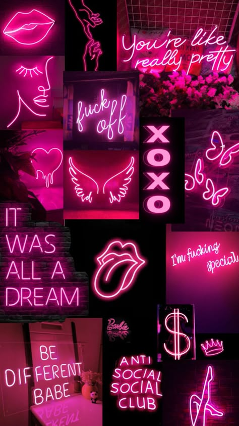 Pink Neon Wallpaper, Iphone Wallpaper Quotes Inspirational, Pink And Black Wallpaper, Hot Pink Wallpaper, Pink Glitter Wallpaper, Pretty Wallpaper Ipad, Money Wallpaper Iphone, Map Compass, Backgrounds Girly