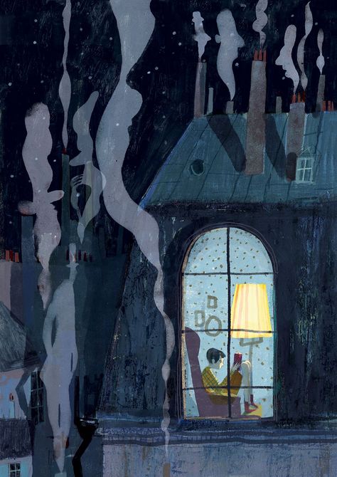 Victoria Semykina, World Illustration, الفن الرقمي, 동화 삽화, Night Illustration, Naive Illustration, Winter Illustration, Picture Books Illustration, Book Illustration Art