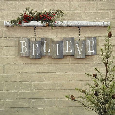 Use different word. Maybe rejoice, or one of the names of christ Spindle Crafts, Christmas Wood Crafts, Christmas Decorations Rustic, Christmas Wood, Winter Crafts, Country Christmas, Christmas Deco, Xmas Crafts, Christmas Signs