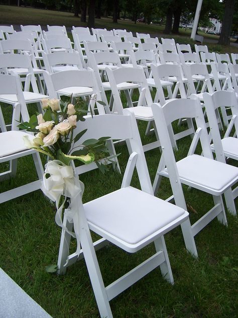 Nolans rental, White padded chairs for ceremonies or event seating Outdoor Wedding Chairs, Wedding Furniture Rental, Event Seating, Event Tents, Chair Rentals, Party Chairs, Cheap Chairs, Wedding Furniture, Wedding Chair