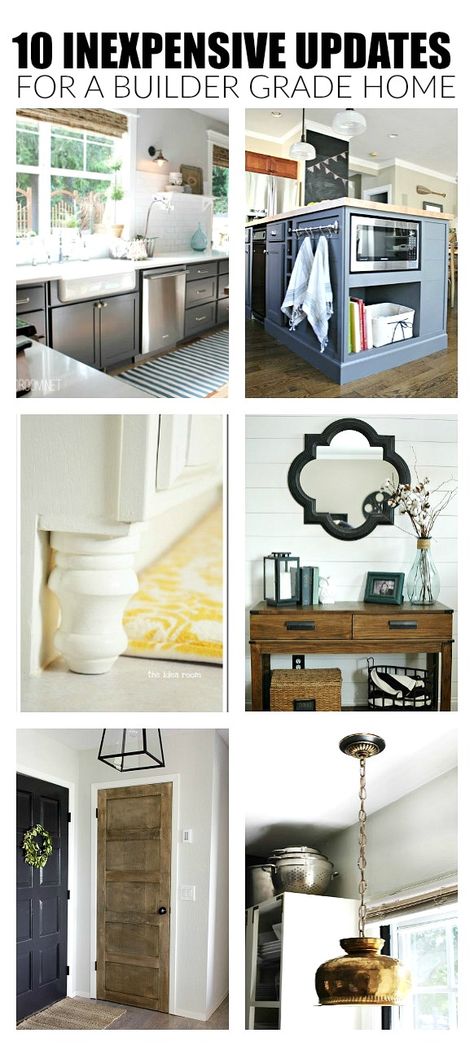 Film Decor, Easy Home Improvement Projects, Easy Home Improvement, Builder Grade, Basement Remodeling, Diy Home Improvement, Home Decor Tips, Home Improvement Projects, Fixer Upper