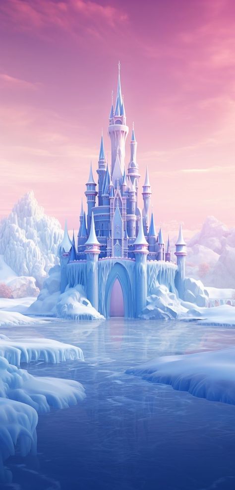 Frozen Disney Background, Frozen Scenery Disney, Ice Castle Concept Art, Frozen Background Birthday, Frozen Background Wallpapers, Elsa Frozen Background, Frozen Background Landscape, Frozen Castle Printable, Frozen Backdrop Ideas