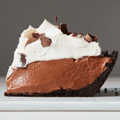 French Silk Pie Recipe | Epicurious Mini French Silk Pie, Dessert Tarts, Silk Pie Recipe, French Silk Pie, Thanksgiving Desserts Table, German Cookies, Silk Pie, Chocolate Pie Recipes, Chocolate Cream Pie