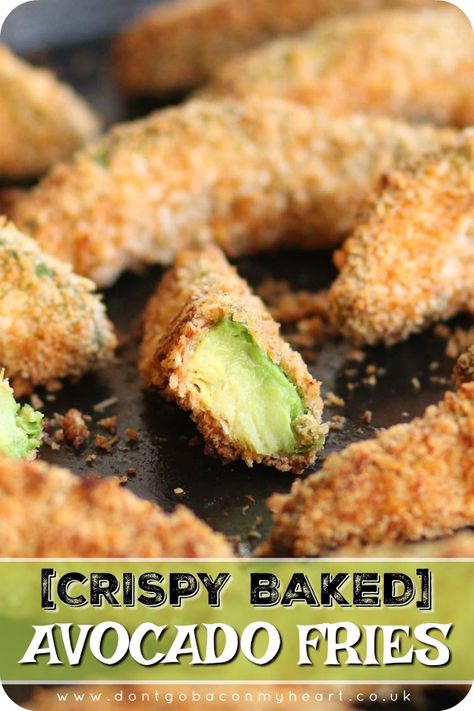 Avocado Fries Recipe, Avocado Dessert, Avocado Fries, Baked Avocado, Avocado Hummus, God Mat, Diet Vegetarian, Avocado Recipes, Nutrition Recipes