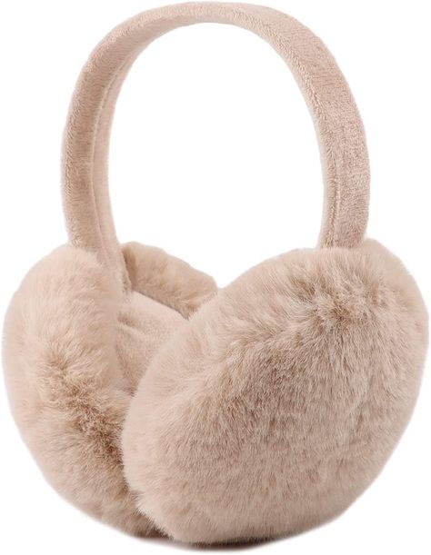 Ear Covers Winter, Fuzzy Earmuffs, Winter Earmuffs, Winter Jacket Outfits, Gift Wishlist, Ear Parts, Faux Fur Material, Ear Muffs, Painting Inspo